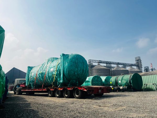 Thiết bị dự án tập kết tại nhà máy nông sản Việt Nam
